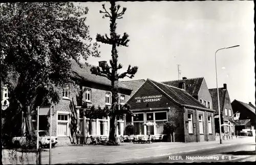 Ak Neer Limburg Niederlande, Napoleonsweg, Hotel De Lindeboom