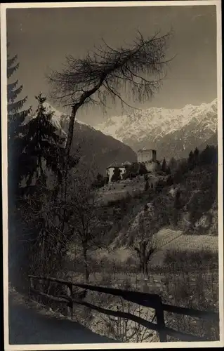 Ak Schenna Scena Südtirol, Castello Gaiano, Burg Goyen