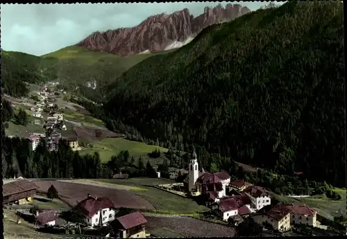 Ak Welschnofen Nova Levante Südtirol, Ort gegen Latemar gesehen