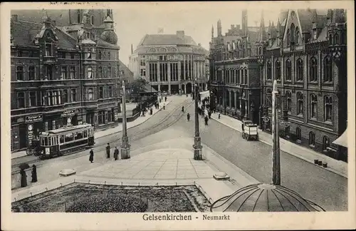 Ak Gelsenkirchen im Ruhrgebiet, Neumarkt