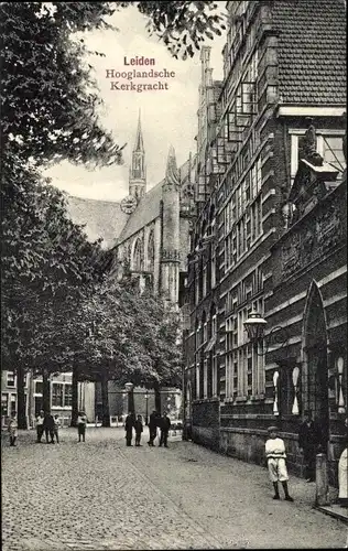 Ak Leiden Südholland Niederlande, Hooglandsche Kerkgracht