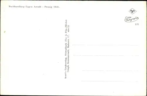 Ak Pressig in Oberfranken, Straßenpartie, Automobil, Denkmal