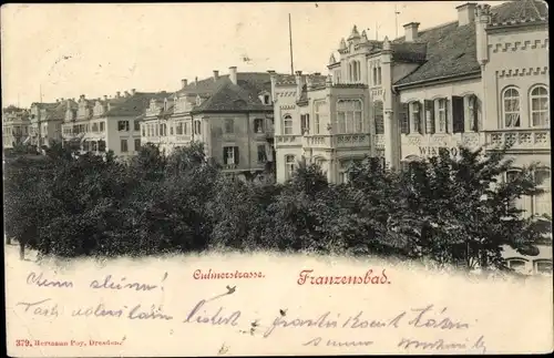 Ak Františkovy Lázně Franzensbad Reg. Karlsbad, Culmerstraße