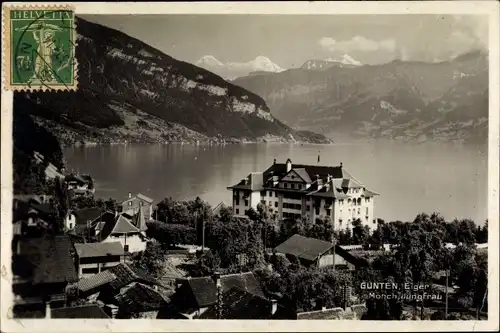 Ak Gunten Kanton Bern, Eiger, Mönch, Jungfrau