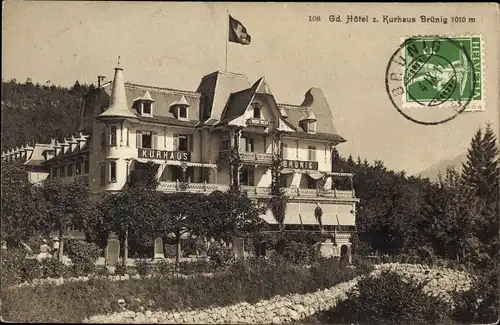 Ak Brünig Meiringen Kt Bern Schweiz, Gd. Hotel zum Kurhaus