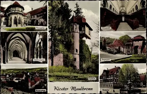 Ak Maulbronn im Schwarzwald, Kloster, Faustturm, Klosteranlage