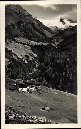 Ak Curaglia Medel Kt. Graubünden, Ort aus der Vogelschau