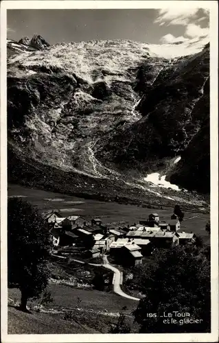 Ak Kanton Waadt Schweiz, Le Tour, Le Glacier
