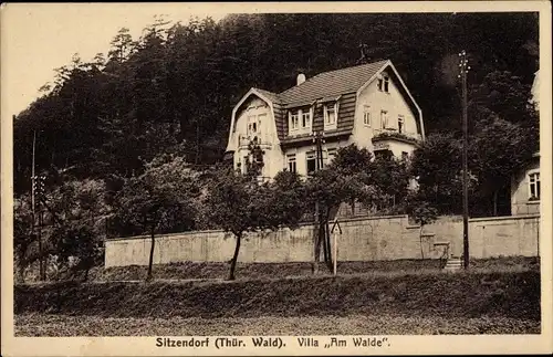 Ak Sitzendorf in Thüringen, Villa Am Walde
