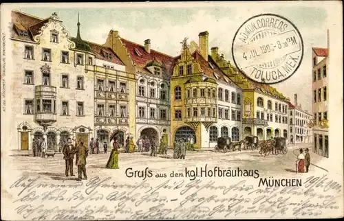 Litho München, Königliches Hofbräuhaus