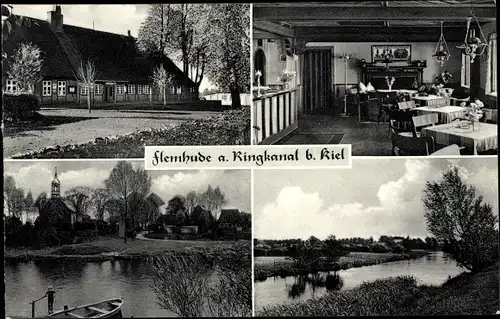 Ak Flemhude Quarnbek Ottendorf Schleswig Holstein, Gasthaus zum Lindenkrug, Besitzer Ferd. Rose