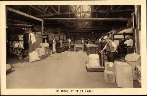 Ak Paris, Etablissements Grangy & Zinck, Fabrikarbeit, Arbeiter, Fournil et Emballage