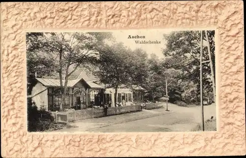 Präge Passepartout Ak Aachen in Nordrhein Westfalen, Gasthaus Waldschenke