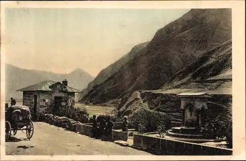 Ak Stepanzminda Georgien, Grusinischer Krieg, Kaukasus Krieg, Brunnen