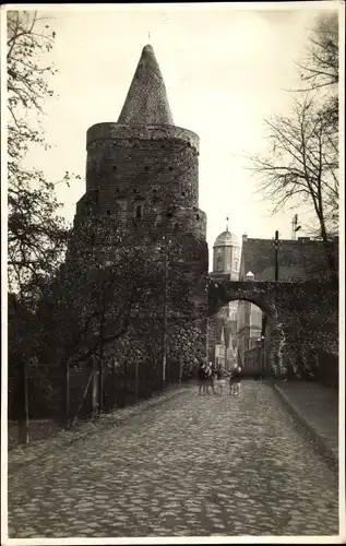 Foto Strzelce Krajenskie Friedeberg in der Neumark Ostbrandenburg, Tor, Stadtmauer