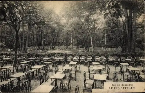 Ak Paris XVI, Bois de Boulogne, le Pré-Catelan, Gartenlokal