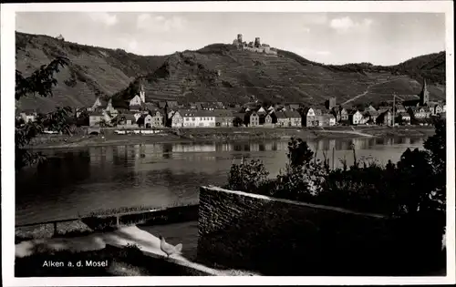 Ak Alken Untermosel, Teilansicht