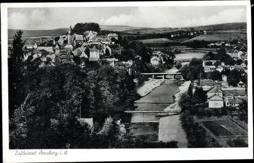 Ak Arnsberg im Sauerland Westfalen, Teilansicht, Brücken, die Ruhr