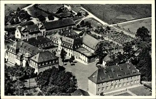 Ak Assmanshausen Rüdesheim Rhein, Fliegeraufnahme, Diözesan Knabenheim