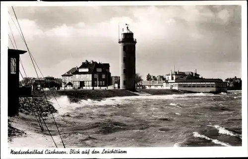 Ak Nordseebad Cuxhaven, Leuchtturm