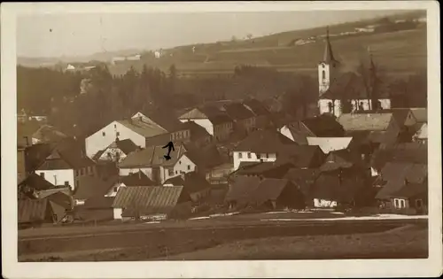 Ak Nový Hrádek Region Königgrätz, Blick auf den Ort
