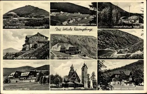 Ak Karpacz Krummhübel Riesengebirge Schlesien, Hampelbaude, Teichmannbaude, Grenzbaude