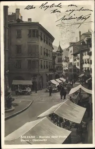 Ak Bozen Bolzano Südtirol, Mercato delle Frutta, Obstmarkt