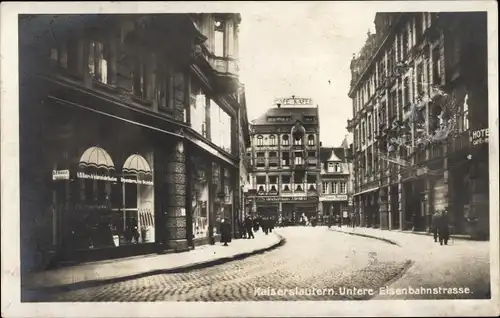 Ak Kaiserslautern in der Pfalz, Untere Eisenbahnstraße
