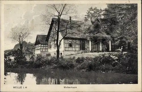 Ak Melle in Niedersachsen, Weberhaus