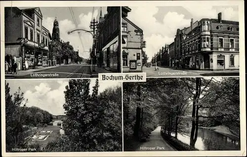 Ak Gerthe Bochum im Ruhrgebiet, Lothringer Straße, Hiltroper Park