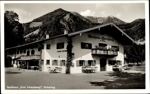 Ak Scharling Kreuth am Tegernsee Oberbayern, Gasthof Zum Hirschberg