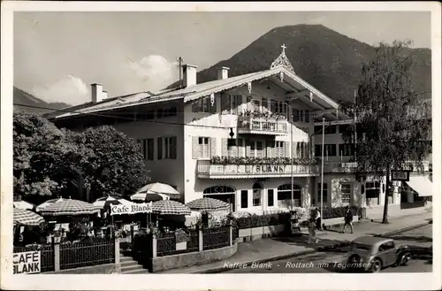 Ak Rottach Egern in Oberbayern, Café Blank