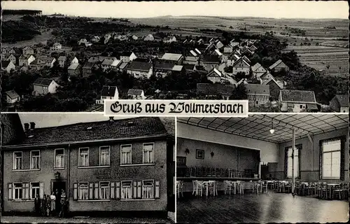 Ak Vollmersbach im Kreis Birkenfeld, Gasthaus, Innenansicht, Piano, Panorama