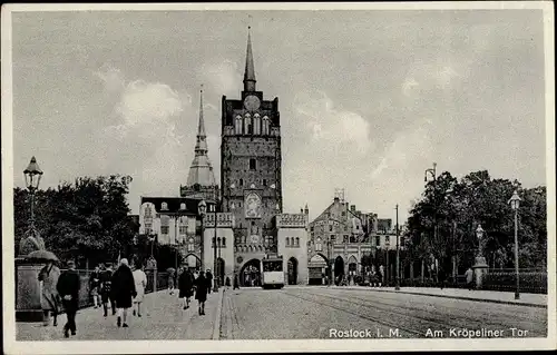 Ak Hansestadt Rostock, Kröpeliner Tor