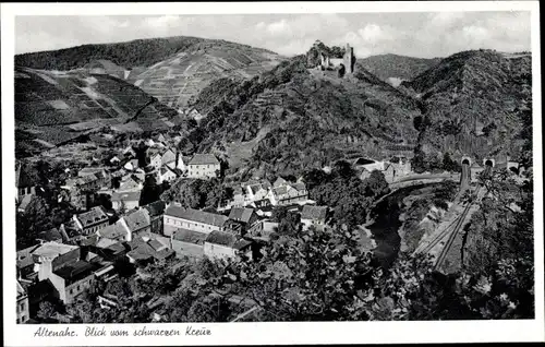 Ak Altenahr im Ahrtal, Panorama, Blick vom schwarzen Kreuz