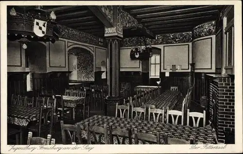 Ak Freusburg Kirchen an der Sieg, Jugendburg, Rittersaal