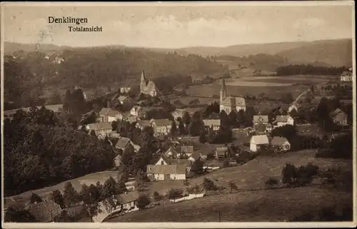 Ak Denklingen Oberbergischer Kreis, Vogelschau