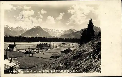 Ak Oberstdorf im Oberallgäu, Pension Besler, Teilansicht