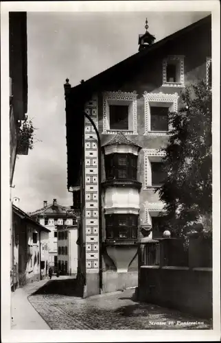 Ak Pontresina Kanton Graubünden Schweiz, Straßenpartie