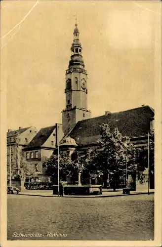 Ak Świdnica Schweidnitz Schlesien, Rathaus