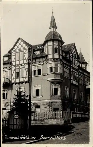 Foto Ak Tambach Dietharz in Thüringen, Sonnenblick I.