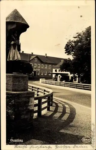 Ak Gauting in Oberbayern, Straßenpartie