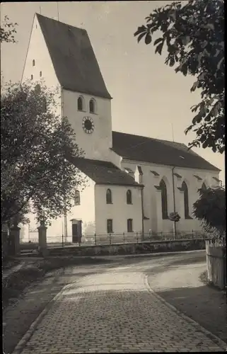 Foto Ak Oberhaching Oberbayern, Blick auf Kirche