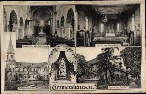 Ak Germershausen Rollshausen in Niedersachsen, Wallfahrtskirche, Klosterkirche, Augustinerkloster