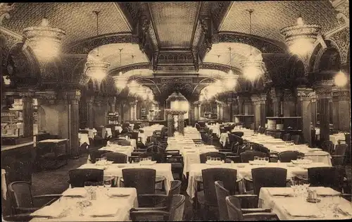 Ak Paris II, Boulevard des Italiens, Restaurant Luce, Salle