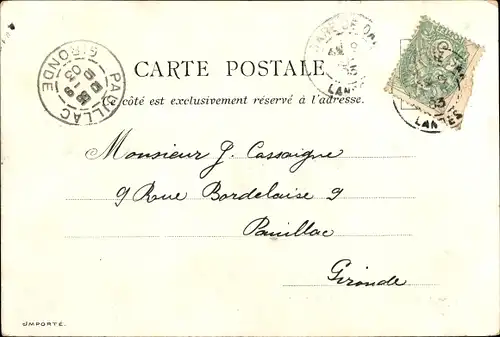 Litho Paris II Bourse, Palais de Justice, Pont au Change