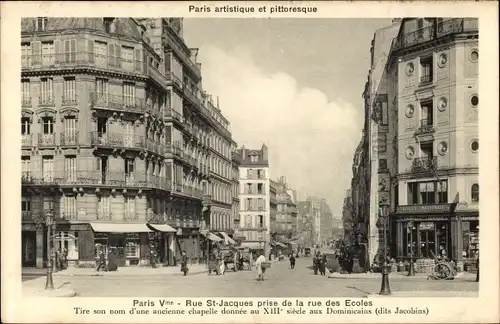 Ak Paris V, Rue Saint Jacques, Rue des Écoles, Société Nationale