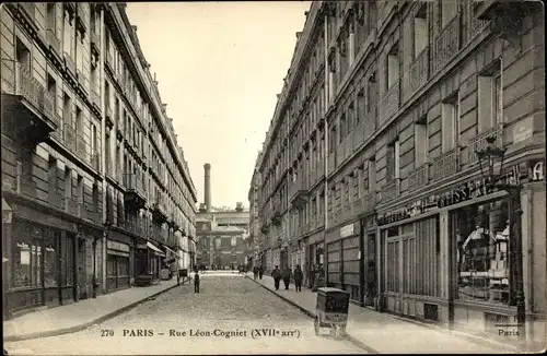 Ak Paris XVII., Rue Leon Cogniet, Patisserie