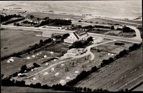 Ak Nordseebad Duhnen Cuxhaven, Hotel Seelust, Luftbild