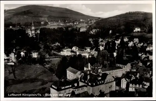 Ak Königstein im Taunus, Blick von der Burg